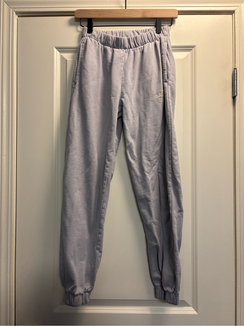Brandy Melville Newport Beach California Lilac Purple Cuffed Sweatpants